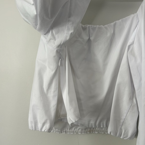 NWT Alice + Olivia Alta Square-Neck Peasant Top - Picture 6 of 7